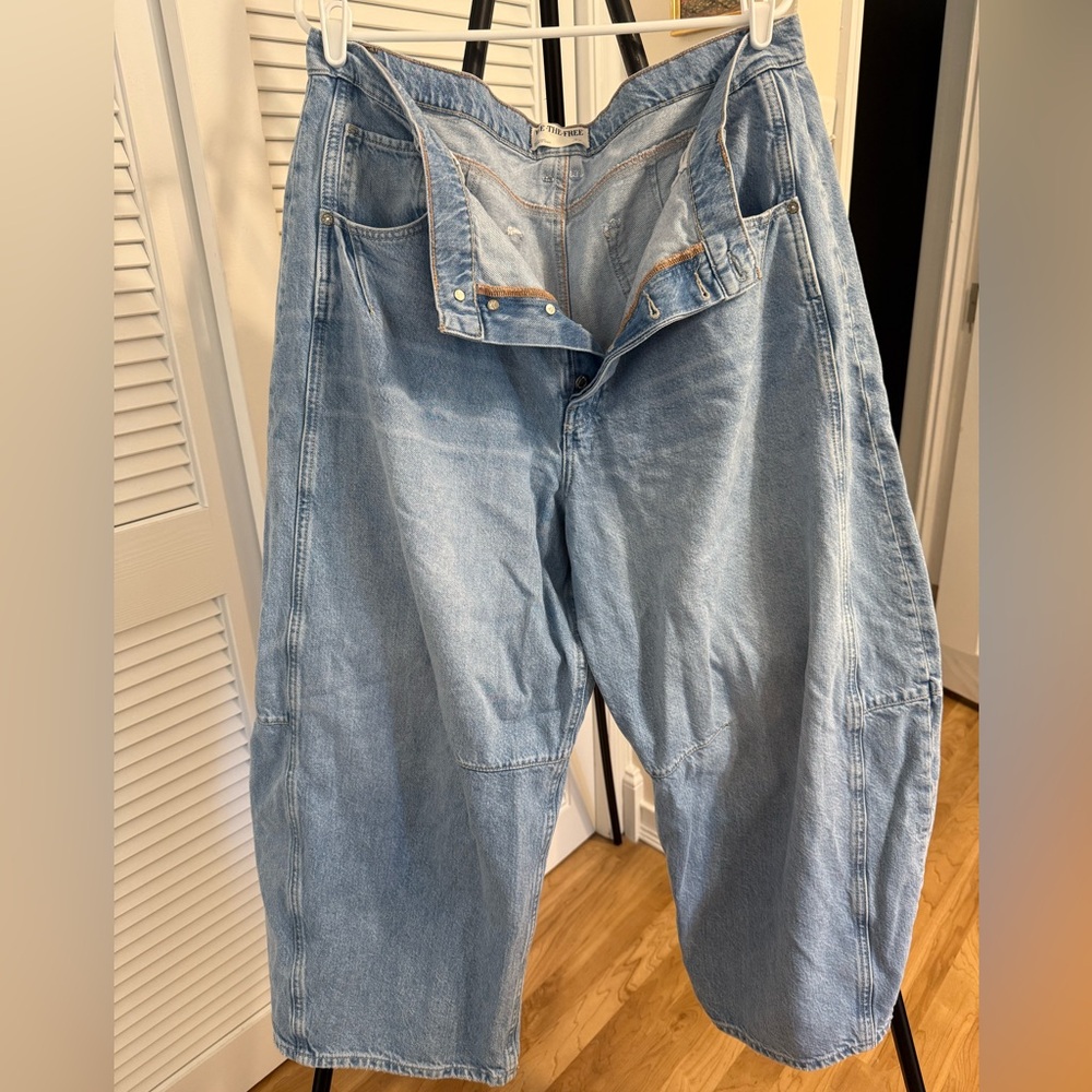 CRVY Venus Barrel Jeans by Free People